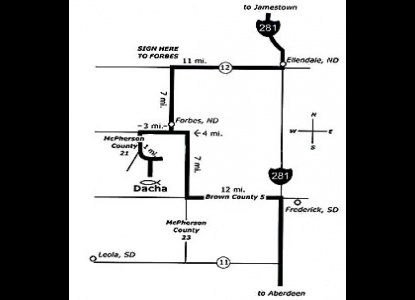 Dacha Bed and Breakfast, Map