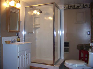 Pilot Knob Inn Walk in Shower