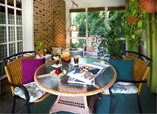 Enjoy a romantic breakfast in your room or on your private porch!