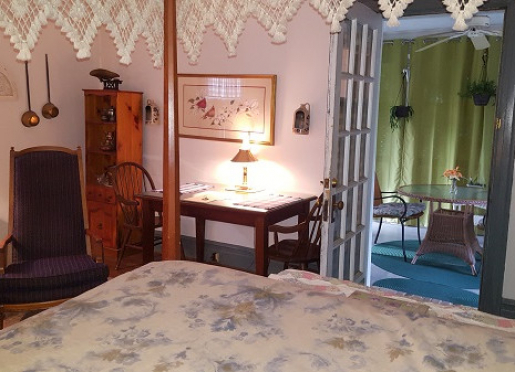 Francis Nicholson room looking out toward adjoining porch