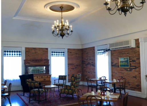 Breakfast in our historic ballroom